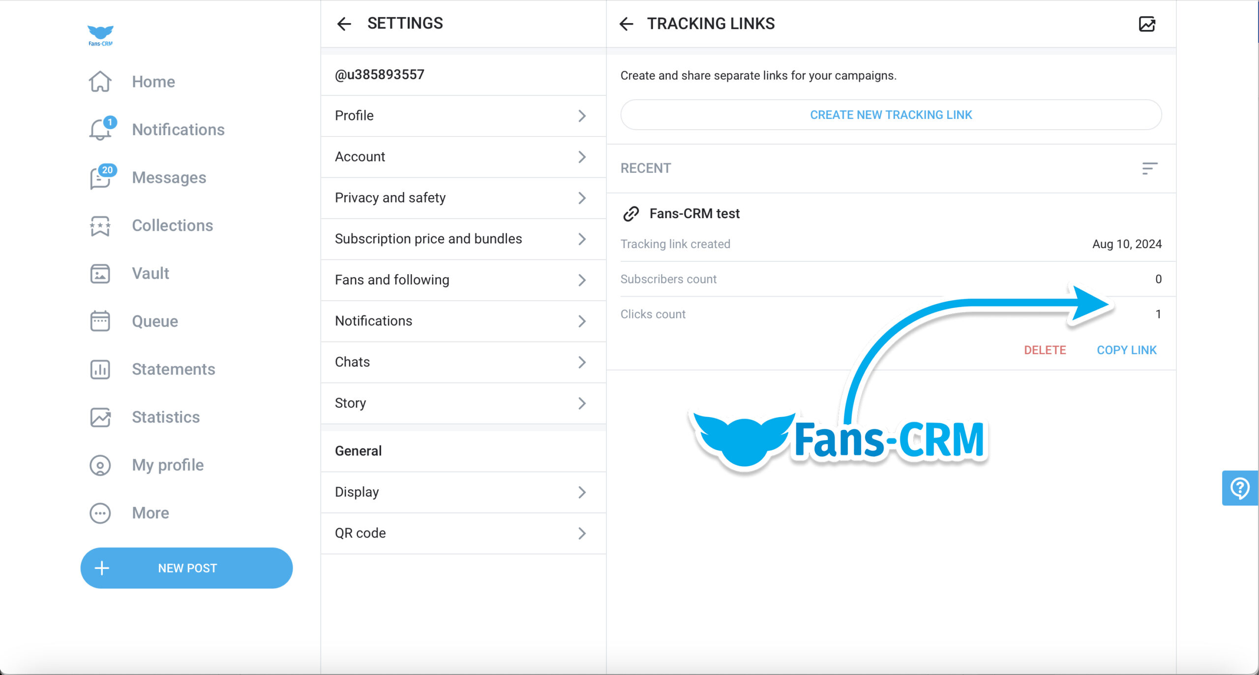 onlyfans analytics tool, how to create tracking link on onlyfans