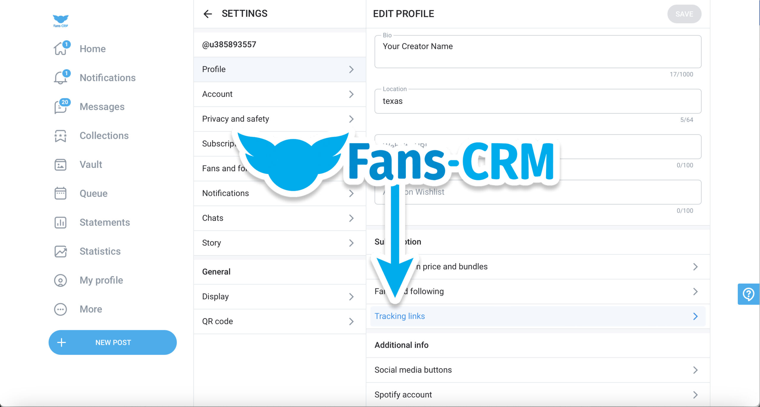 onlyfans traffic, onlyfans tracking link creation